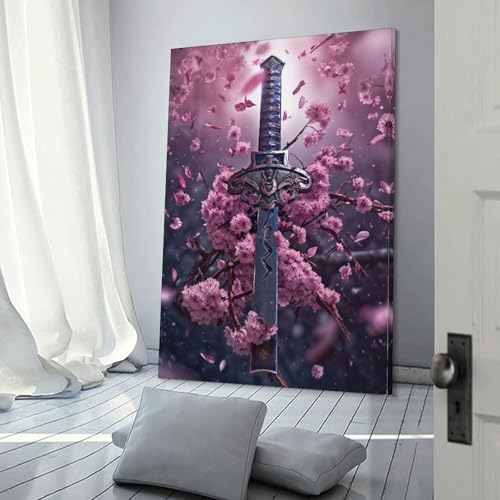 Toile abstraite de salon POLIUAWS pour habiller un grand mur vide