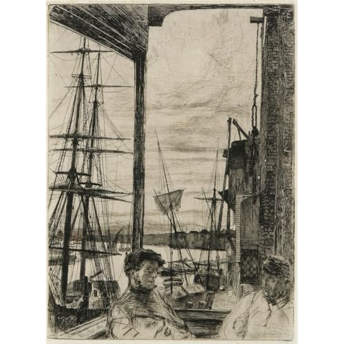 Toile Whistler Rotherhithe grand format pour habiller un mur blanc