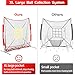 ZONLOLO 6x6ft Baseball & Softball Net for Hitting,Pitching and Batting, Throwing,Baseball net with Sturdy Bow Frame,Battting Tee,Strike Zone, Middle Size,Suitable for Kids! (Red)