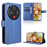 TIANYUE Handyhülle für ZTE Nubia Focus 2 Hülle, Schutzhülle Handy Lederhülle PU Leder Hülle mit [Kartenfach] [Magnetverschluss] Cover Kompatibel für ZTE Nubia Focus 2, Blau