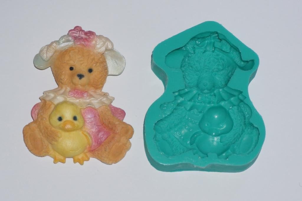 Sugarcraft silicone rubber Moulds Cake Decorating Mold Crafts Icing bear and duck