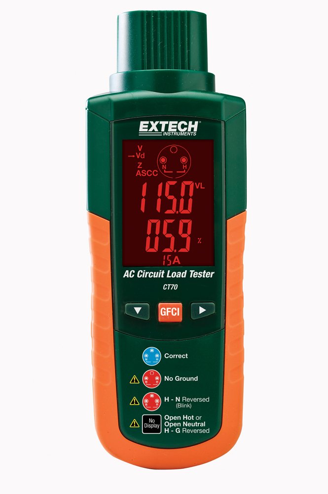 Extech CT70 - Probador de carga de circuito de CA