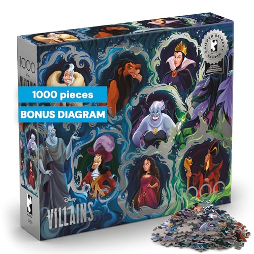 Buffalo Games Disney Villains 1000 Piece Jigsaw Puzzle for Adults by Buffalo Games - Used condition - US$18.21