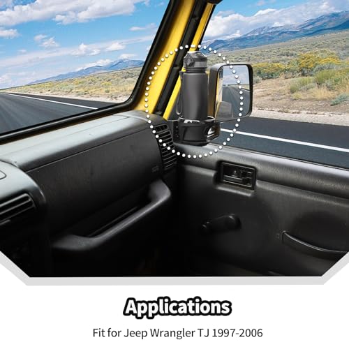 Portavasos para puerta delantera Jeep Wrangler TJ 1997-2006 miniatura 2