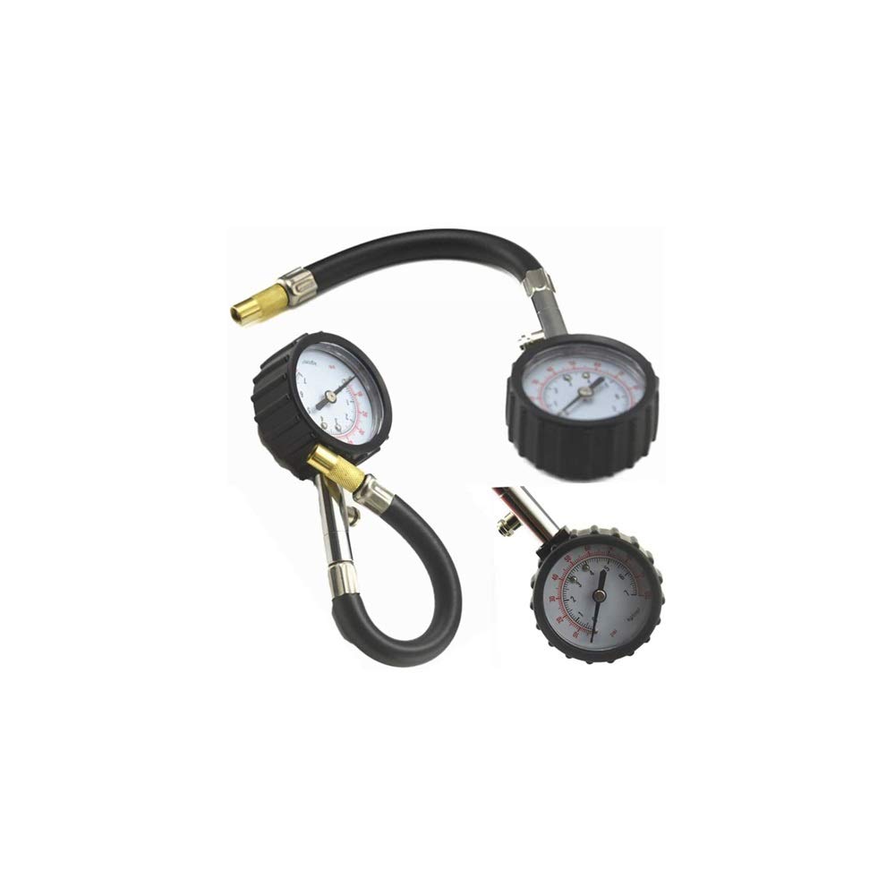 AGAATI Medidor de presión de neumáticos analógico de 0-100 PSI