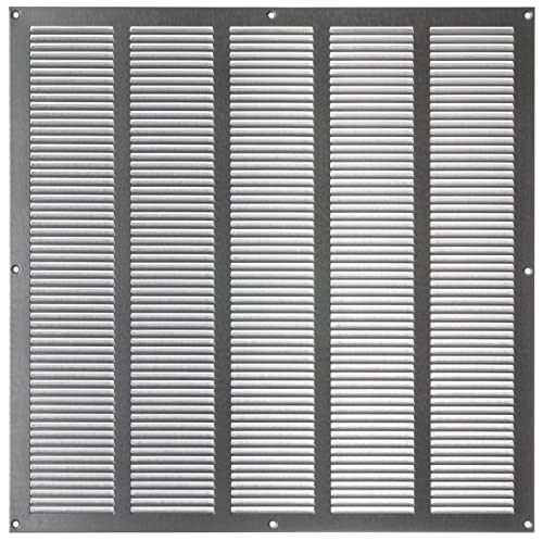 500x500mm Galvanisé Métal Grille de Ventilation - Grille D'aération avec Moustiquaire