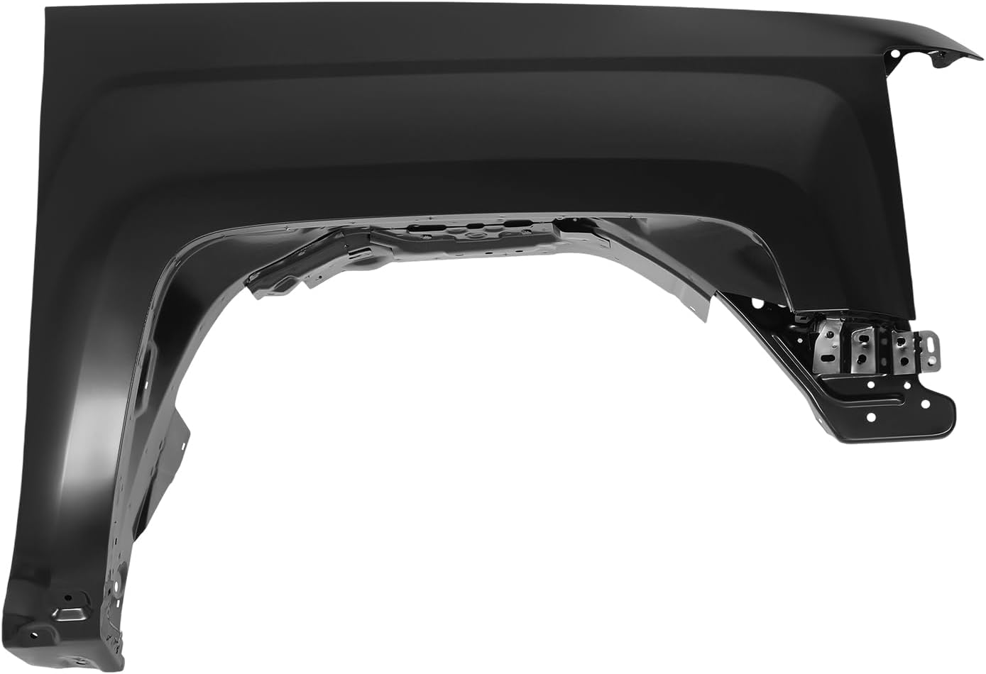 PM PERFORMOTOR Factory Style Front Passenger Side Right Fender Panel Compatible with 2014-2019 Chevrolet Silverado 1500 LD 2500 3500 HD, GM1241385, Primered Black
