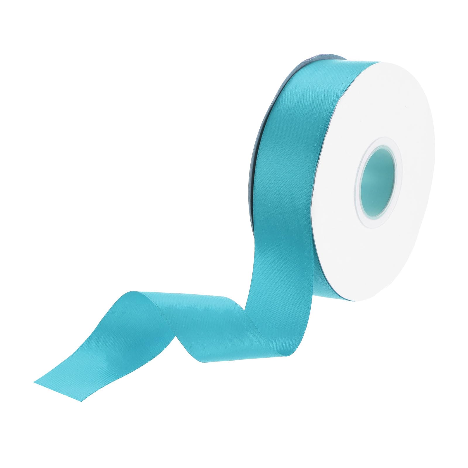 DMiotech 25mm Satin Ribbon 23m/75ft Thin Double Face Fabric Grosgrain Ribbon for Gift Wrapping Floral Hair Flower Bouquet Sky Blue