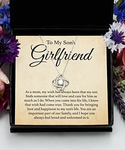 Coveted Goods To My Son’s Girlfriend Gift, Sterling Silver Necklace Gift for Son’s Girlfriend3