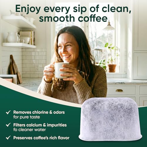 PureHQ Keurig filtervervanging, verpakking van 12 stuks, universele pasvorm, houtskoolkoffiefilters voor Keurig 2.0, K Supreme, K-Slim, K-Duo en Ninja koffiebrouwers