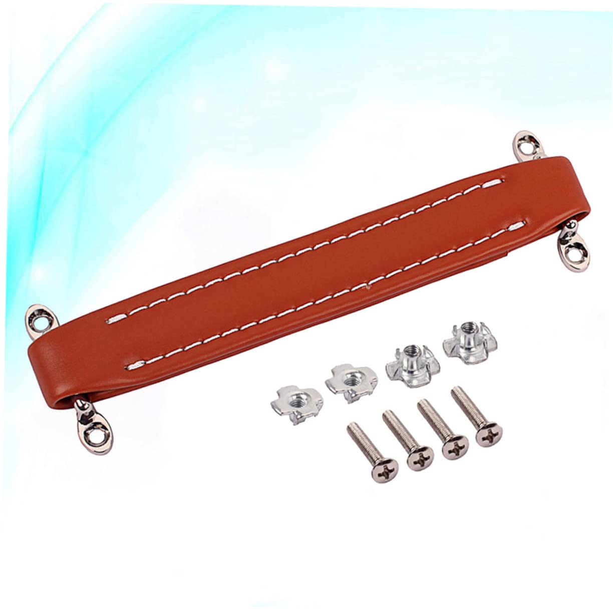 Vintage Style Gitarrenverstärker Griffgurt Für Amp Lautsprecher Aus Pu Leder Hellbraun Langlebiger Tragegurt Mit Metallstäben Für Audio Verstärker Griffe Für Lautsprecherboxen