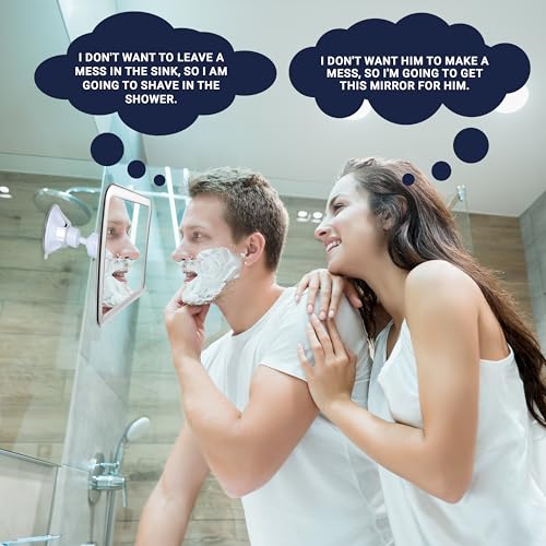 Mirrorvana MVSF63CH1X Fogless Shower Mirror For Shaving With Upgraded Suction, Anti Fog Shatterproof Surface And 360° Swivel thumb #5