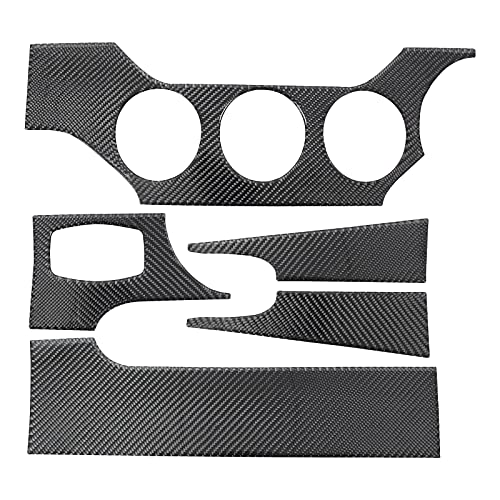 XtremeAmazing 5Pcs Carbon Fiber Interior Dashboard Panel Covers for Mustang 2015-2019