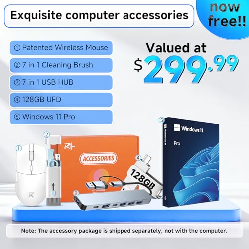 Image of HP All in One Desktop Computer, 27 inch Full HD Touch Screen, Intel Ultra 7-155U(Up to 4.8 GHz), 64 GB DDR5, 1 TB SSD, Windows 11 Pro, Anti-Glare, Adjustable Angle, Wi-Fi 6, w /Accessories