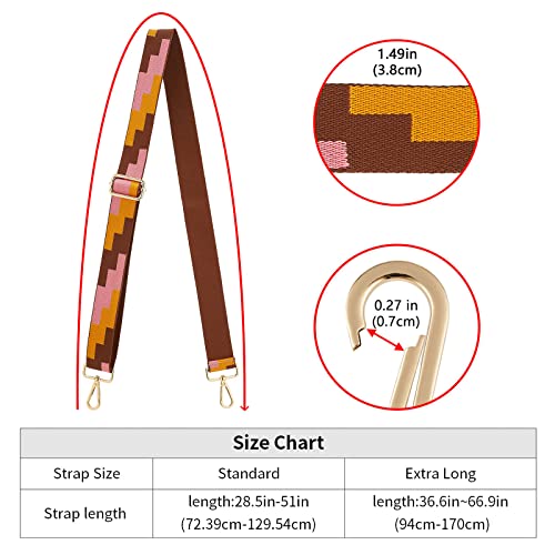 Image of ZOOEASS Wide Shoulder Strap Adjustable Replacement Belt Crossbody Canvas Bag Handbag