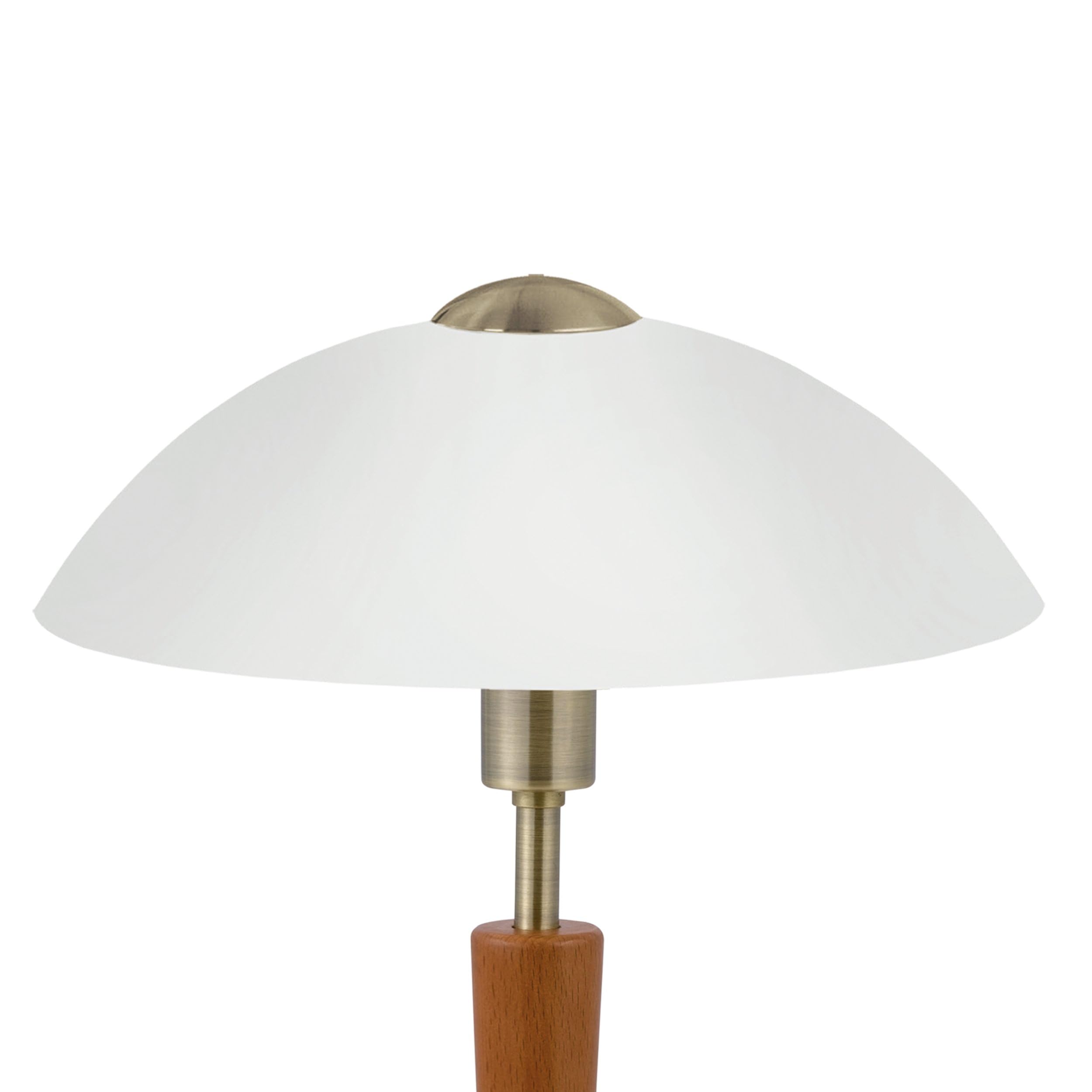 Lampe de table vintage LED en bois Basildon 1XE27