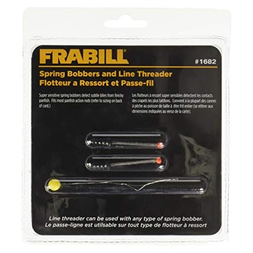 Frabill Spring Bobber 2-Pack with Line Threader | Designed for Use with Light Lines and Smaller Finesse Baits