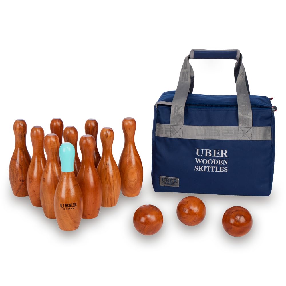 Uber Games Garden Skittles (10 Pins plus a red-topped Kingpin)