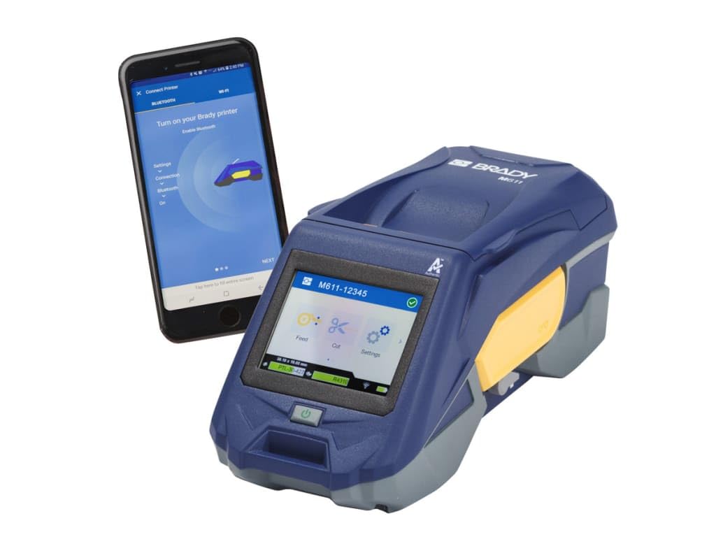 Photo 1 of Brady M611 Bluetooth Label Printer. Flexibility in When, Where, and How You Design and Print Labels.