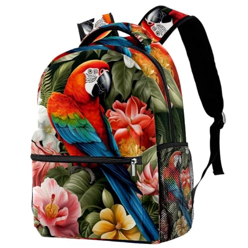 Sac à dos voyage vintage perroquet contre les gourdes qui fuient
