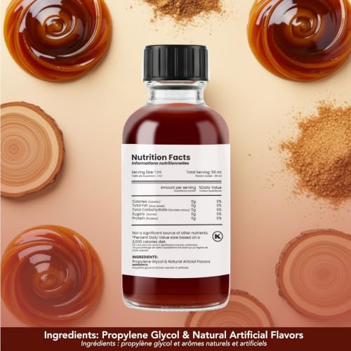 Image of Dolce Flav Maple Extract - 2 Ounce Water-Soluble Multipurpose Flavoring Ideal for Baked Goods, Beverages, Coffee, Desserts & Ice Cream - Perfect Kitchen Gift for Holidays