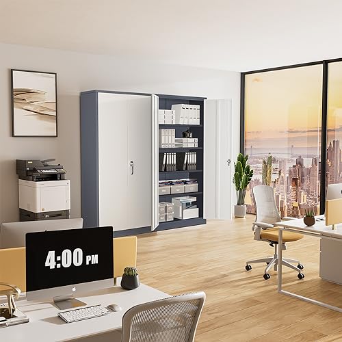 image for Greenvelly Metal Garage Storage Cabinet, 72