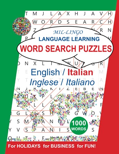 Italian Word Search Puzzles, for Holidays, for Business, for Fun: Language Learning Activity Book for English Speakers - Johnston, Francis