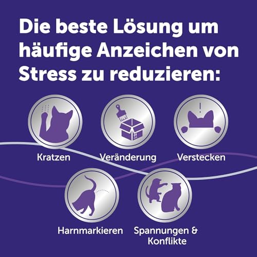 FELIWAY Optimum 3x30 Tage Vorteilspack für Pheromon Verdampfer, 3x48ml - Hilft Anzeichen von Stress bei Katzen und Kitten zu reduzieren, von Tierärzten empfohlen, klinisch getestet, für mehr Harmonie