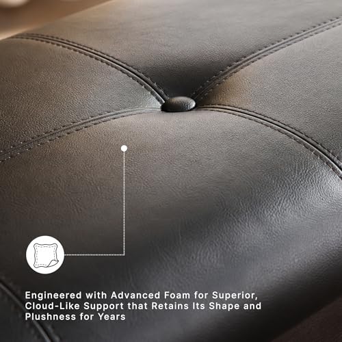 Image of Signature Design by Ashley Haddigan 1-Piece Dining Bench, Faux Leather