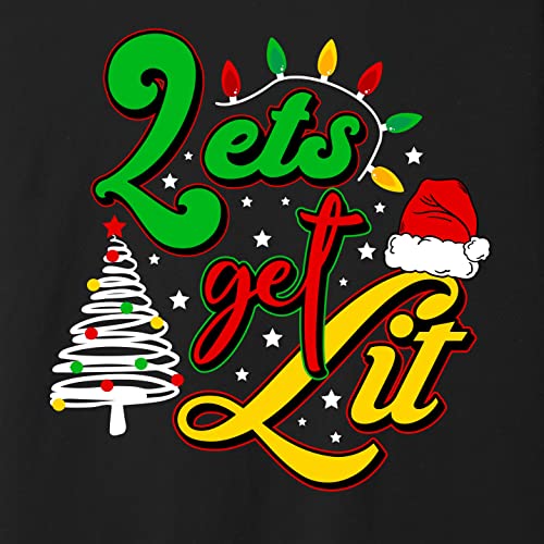Matching Family Christmas Lets Get Lit Xmas Long Sleeve Shirt3