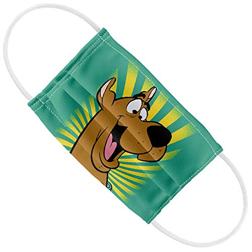 Scooby-Doo Kids Burst 1-Ply Reusable Face Mask Covering with Adjustable Nose Wire