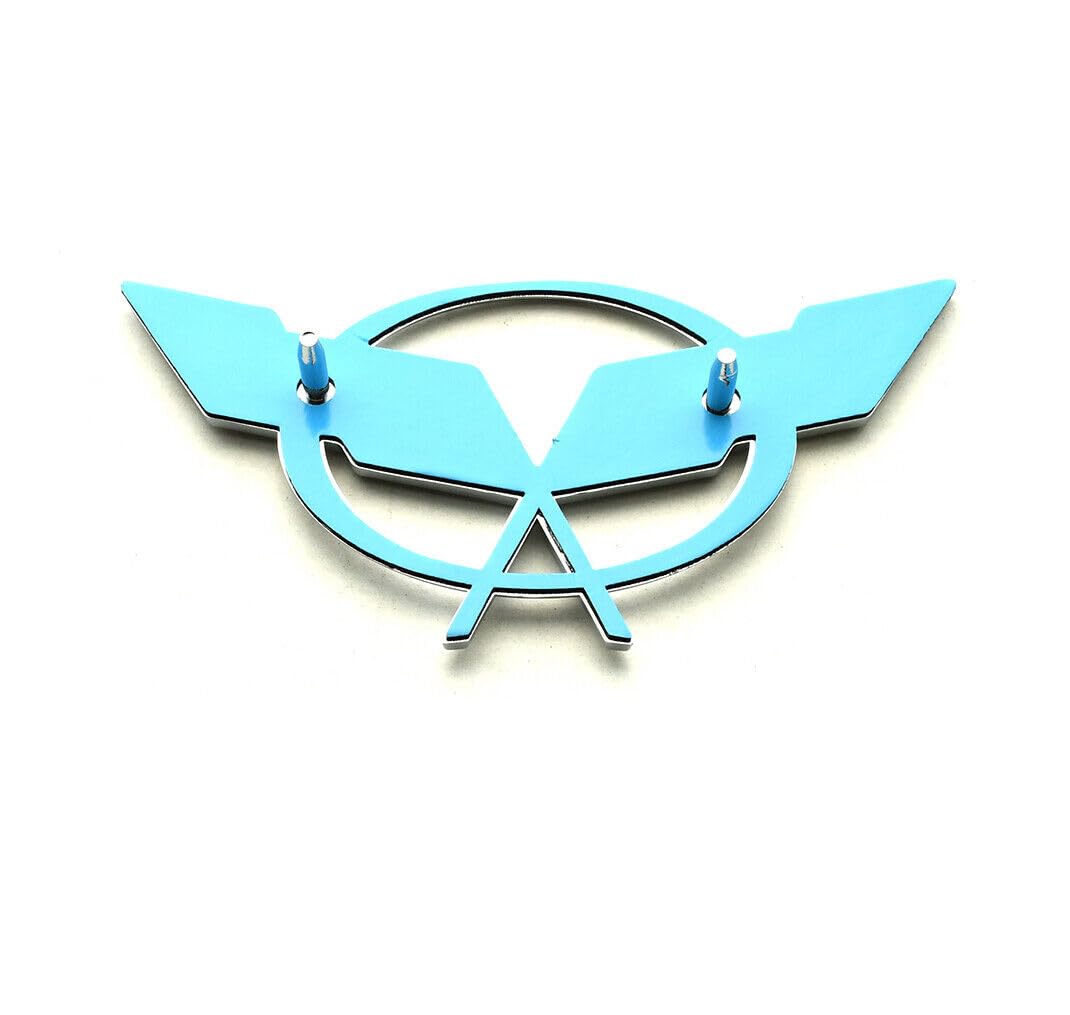 Amazon.com: 1Pc Corvette C5 Front Nose Cross Flags Emblem 3D Badge