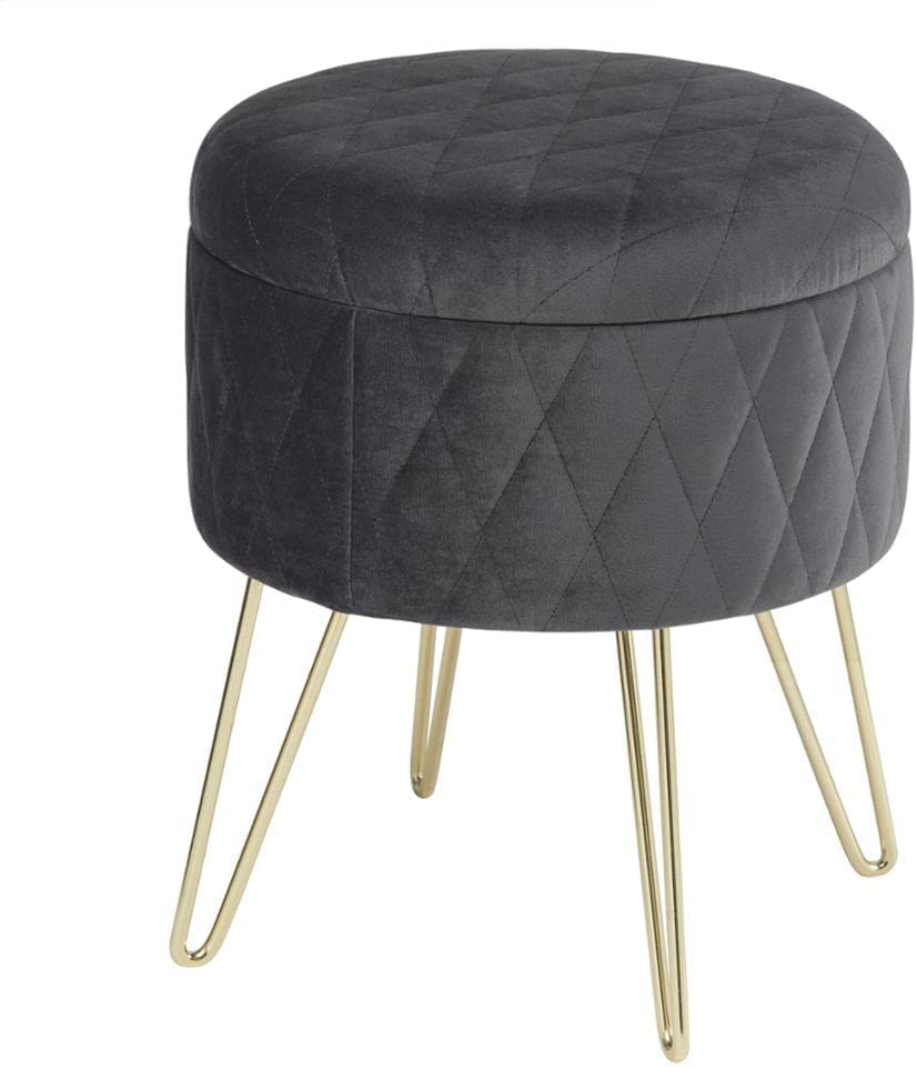 Repose-pieds en velours de rangement gain de place pour résoudre le désordre du salon