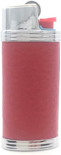 Miniatura 11 de Funda de cuero de metal para encendedor BIC Mini J5 Negro