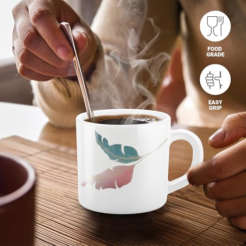Image of Treo By Milton Opalware Amara 10 Palma Cup Set | Microwave & Dishwasher Safe | Bone-Ash Free | Tempered Toughness | Set of 6, 100 ml Each | White | Mug Set for Tea, Coffee, Daily Use & Gifting