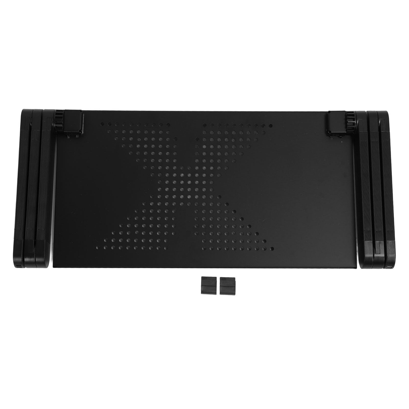 Regulowana Podstawka Pod Laptopa ze Stopu aluminium. Efektywna Wentylacja w Biurze domowym. Przestrzeń Robocza 480 X 260 Mm (Czarny)