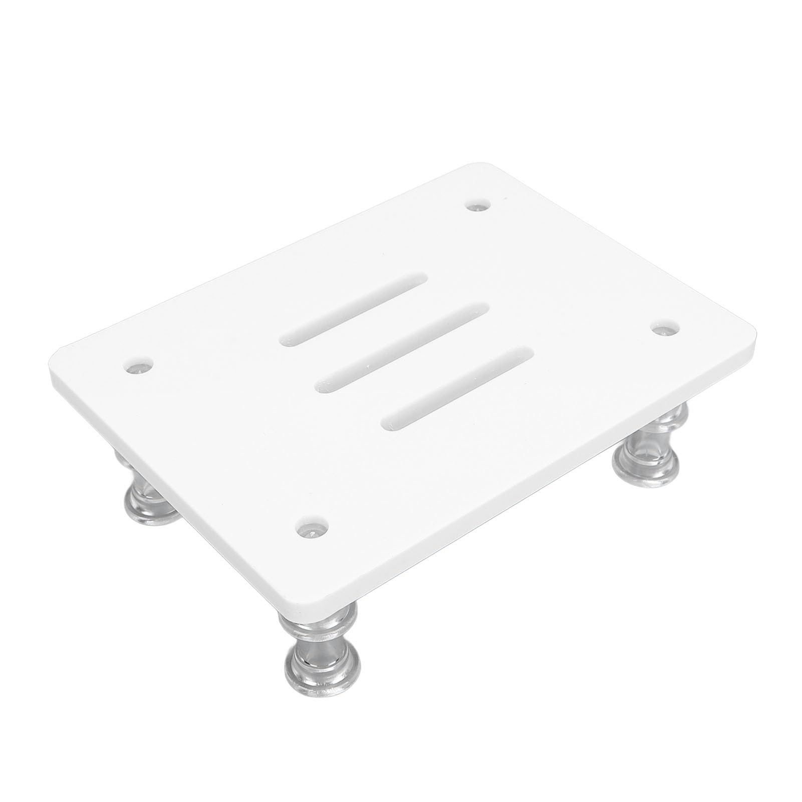 Zerodis Aquarium Pump Stand with Adjustable Height, Anti Vibration Platform for Large Submersible Pumps, 16x12cm Water Mount