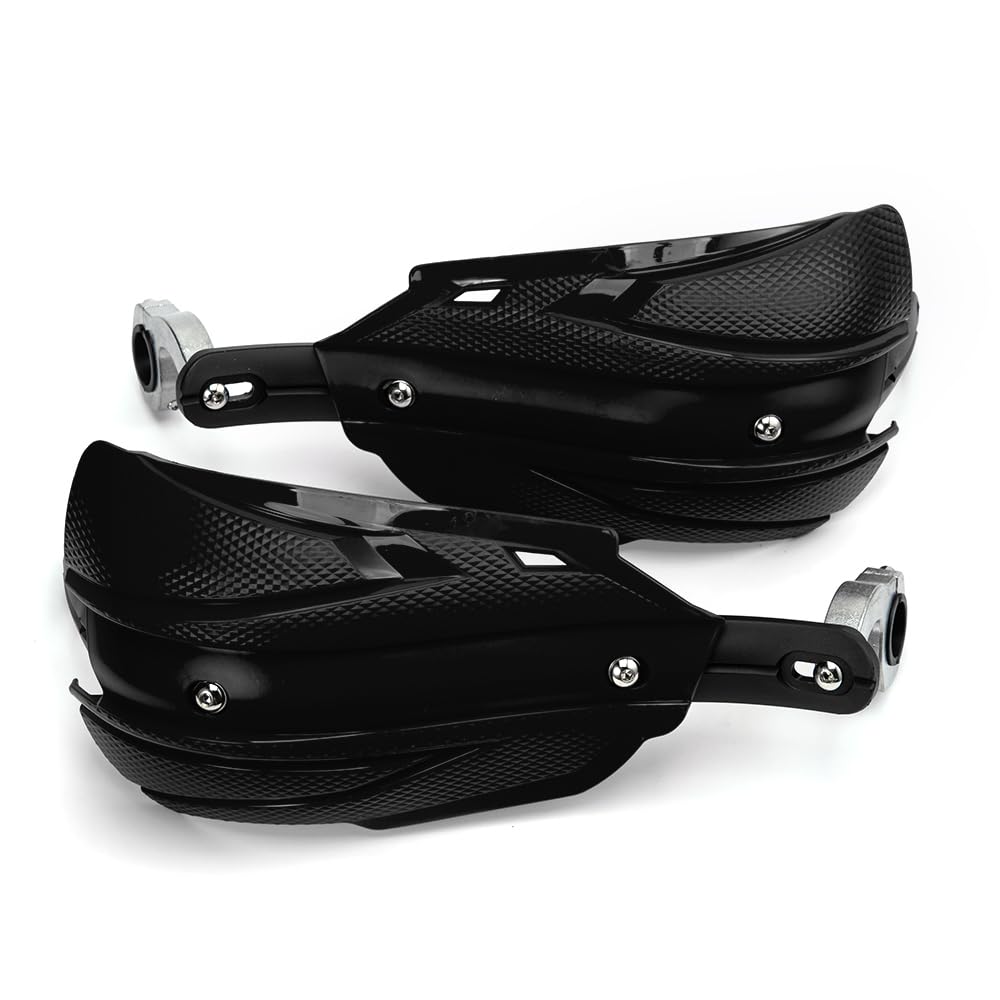 Motorrad Handschutz Universal 22mm 25mm 28mm Griffschutz Schild Motorrad Motocross Roller Winddichter Lenker Handschutz Schutzausrüstung (Schwarz)