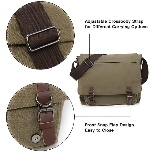 Dasein MG-8645-AM Large Vintage Canvas Messenger Shoulder Bag thumb #5