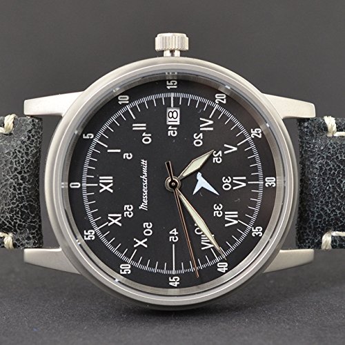 Montre Messerschmitt Sextant en cuir véritable un garde-temps d'exception