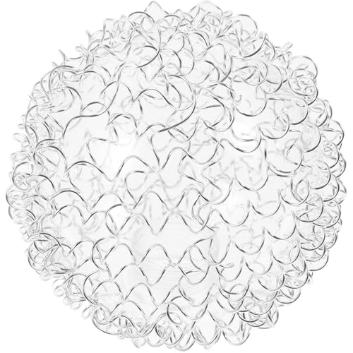 Alipis Pantalla de Lámpara de Vidrio Forma de Globo 315 Pulgadas para Lámparas Colgantes y Apliques de Pared Alambre de Aluminio Adecuado para Salas y Dormitorios
