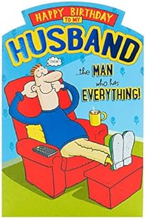 Husband Birthday Card, Funny Birthday Card for Him, Birthday Card from Wife, Humour Birthday Card for Husband
