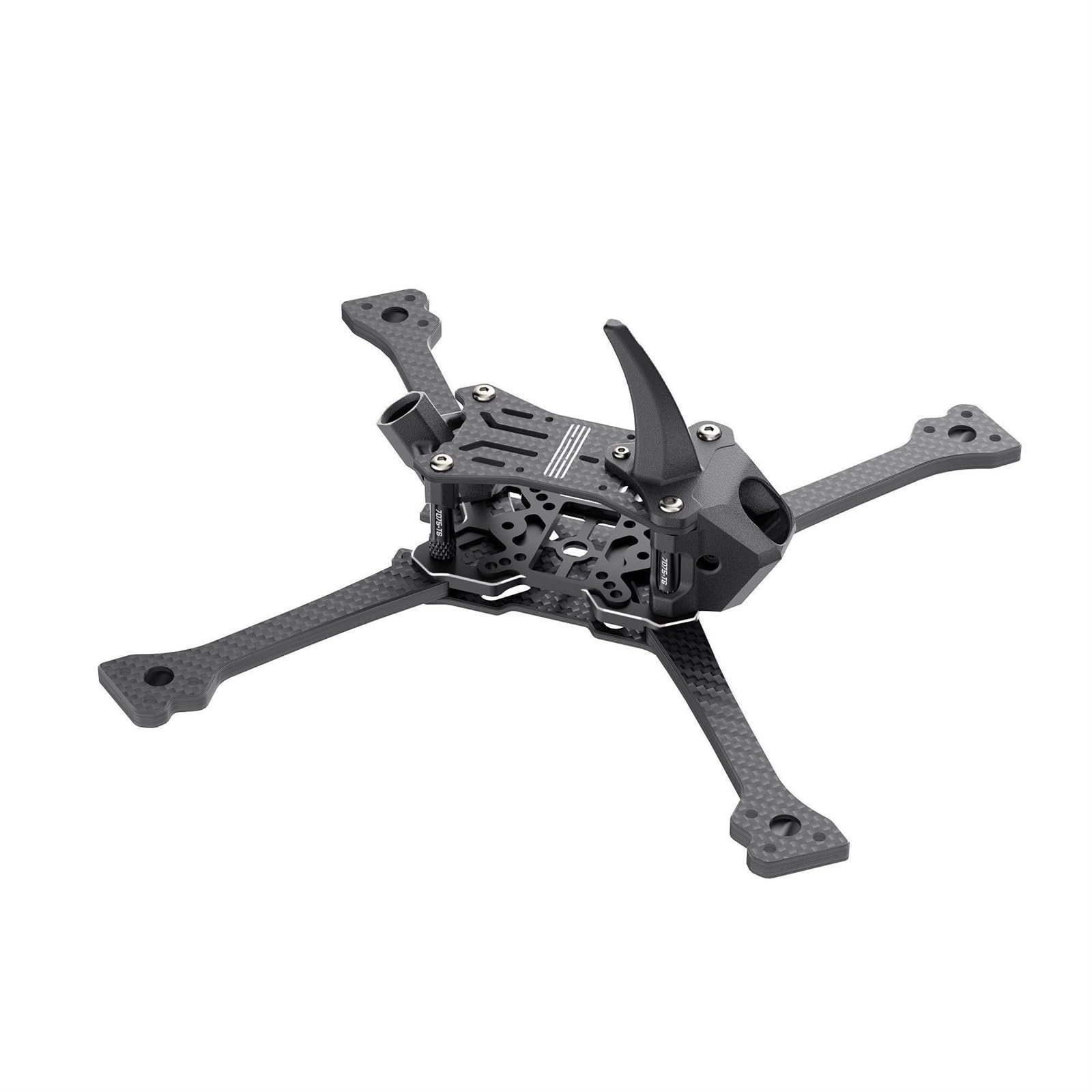IWBR GEP-Racer FPV Kit telaio X Design della struttura Interasse da 5 pollici 208 mm compatibile HDZero HD VTX for drone da corsa (Size : Sliver)