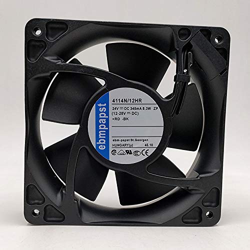Ebm 4114N/12HR 24V 345mA 8.3W 12038 Metal Axial Fan