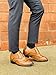 TOTO Men's Invisible Height Increasing Elevator Shoes - Brown Leather Lace-up Wing-tip Formal Oxfords with Premium Leather Bottom - 3 Inches Taller - A2621C - Size 9 D(M) US