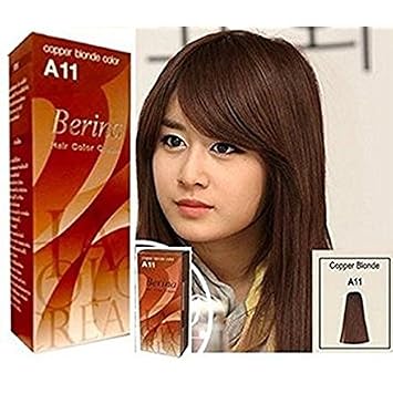 Berina A11 Hair Color Cream Dye Copper Blonde Pack of 1 Super Permanent Fashion Unisex Containing an Innovative Component that Protects and Provides Glamor Color to Hair as Desired.