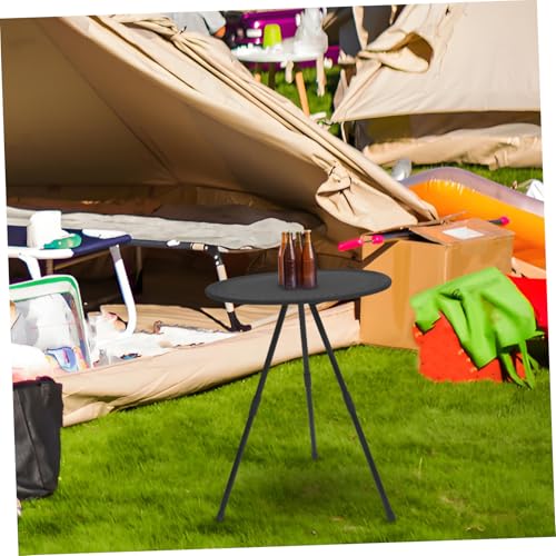 Table de camping pliable ronde réglante petite table pliante