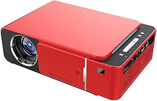 BEYSG T6 LCD Projection LED Lamp Projector HD 3500 Lumens Portable Projector VGA/WiFi/Compatible For Android Version USB Support 4K 1080P Red/Silver (Color : Silver WiFi)