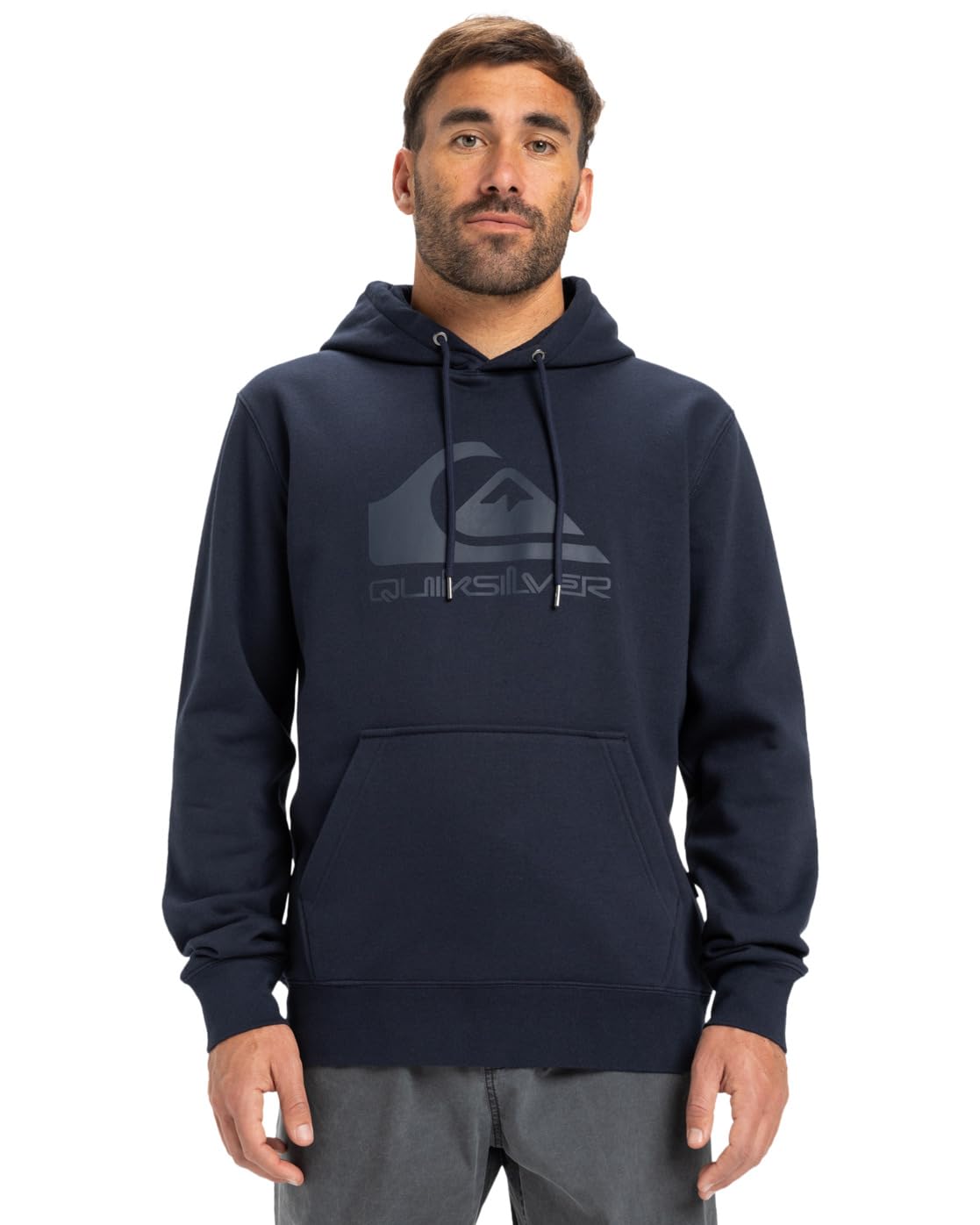 Quiksilver Pullover Hoodie COMP LOGO HOODIE Men's Black XL