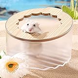 Wenriko Hamster Sand Bath Box, Small Animal Bathroom & Digging Room, Hamster Litter Box, Easy to Clean, for Dwarf Hamster, Syrian Hamster, Gerbil and Other Small Animal